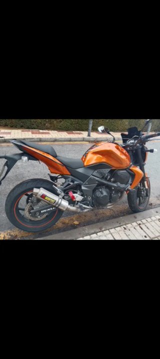Kawasaki Z750 Naranja Negra
