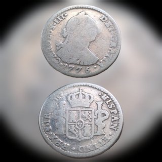 Monedas 2 y 1 Real Carlos III y IV