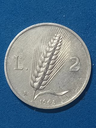 Moneta 2 Lire Italia 1948