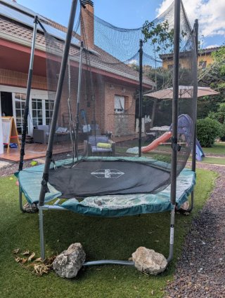 Cama elástica hexagonal 240 cm