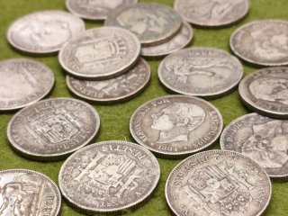Monedas 2 Pesetas Plata