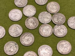Monedas 2 Pesetas Plata