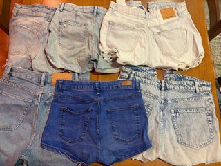 Lote de 6 shorts vaqueros