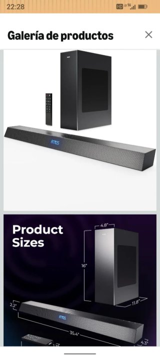 Barra de Sonido Philips the one Dolby Atmos