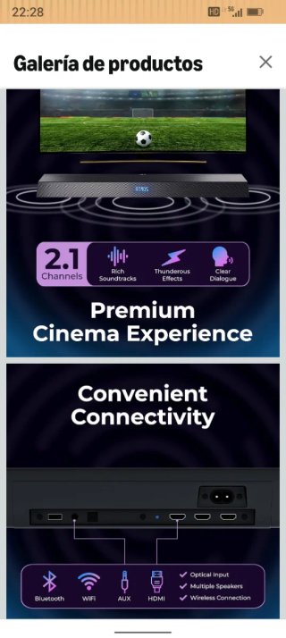 Barra de Sonido Philips the one Dolby Atmos
