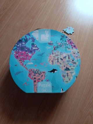 Puzzle Janod 208 Piezas Globo Terráqueo