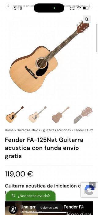Guitarra Acústica Fender