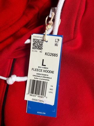 Sudadera Adidas Oficial Roja