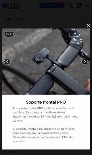 Kit Quad Lock iPhone 17 Pro: Custodia e Supporto