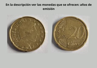 Luxemburgo. Monedas de euro para intercambiar