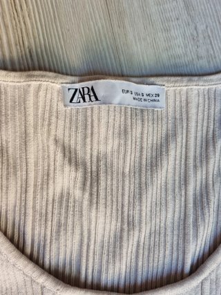 Top Zara Canalé Manga Larga