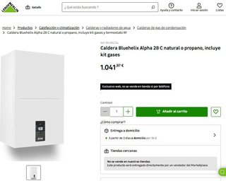 CALDERA CONDENSACIÓN FERROLI ALPHA 28C NUEVA