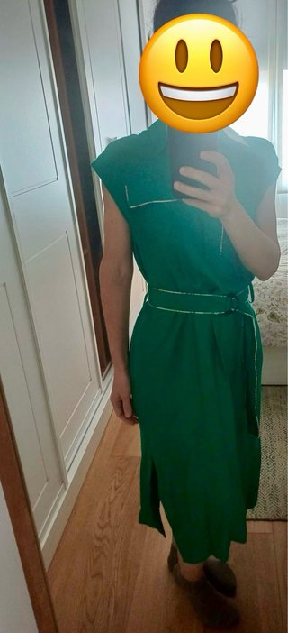 Vestido camisero CKS verde