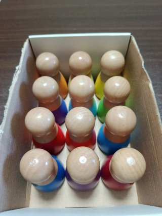 Figuras de madera para jugar