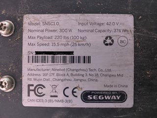 Segway Ninebot SNSC1.0 + Batería Extra