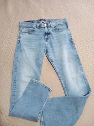 Jeans Uomo Slim Fit Tommy Hilfiger Blu tg w32/32
