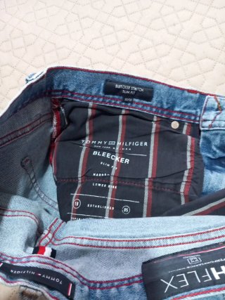 Jeans Uomo Slim Fit Tommy Hilfiger Blu tg w32/32