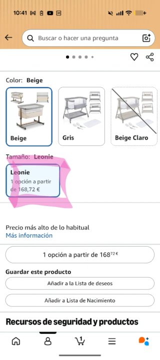 Minicuna Colecho Lionelo Beige/Gris