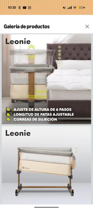 Minicuna Colecho Lionelo Beige/Gris