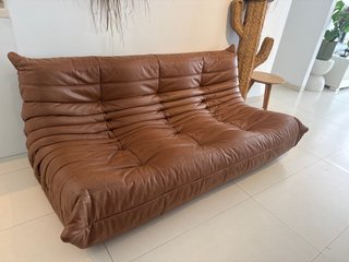 Sofá Ligne Roset Togo Piel Marrón