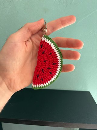 Llavero Crochet Sandía