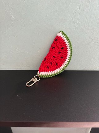 Llavero Crochet Sandía