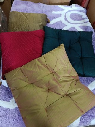 Lote 11 Cojines decorativos dorados y verdes