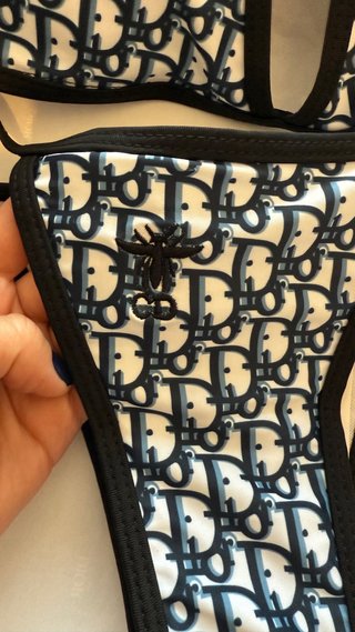 Bikini Dior Negro y Blanco Talla Única