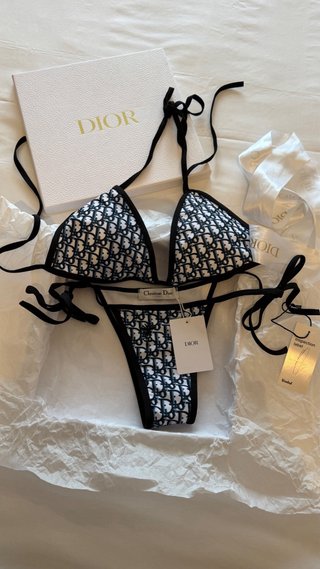 Bikini Dior Negro y Blanco Talla Única