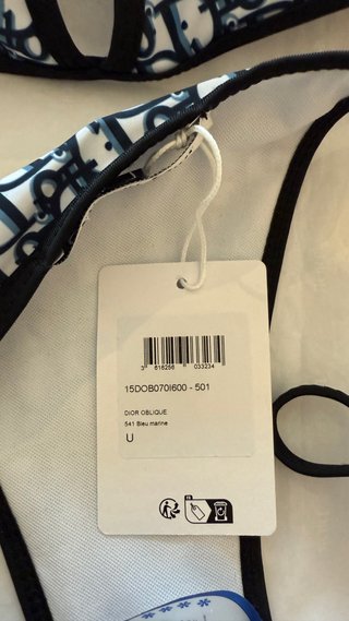 Bikini Dior Negro y Blanco Talla Única