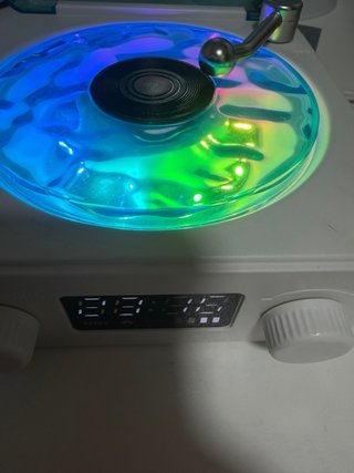 Altavoz Bluetooth Tocadiscos RGB LED