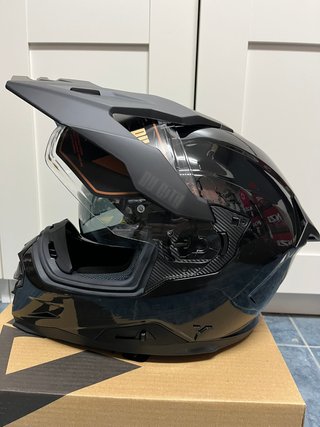 Casco moto fibra de vidrio OFF ROAD/ADVENTURE