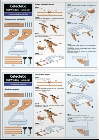 Cama para Perros Pequeños con Ventana