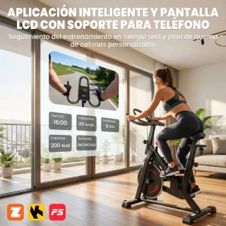 Bicicleta Estática con App y Resistencia