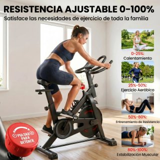 Bicicleta Estática con App y Resistencia