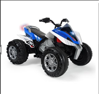 Quad Eléctrico Infantil Azul y Blanco