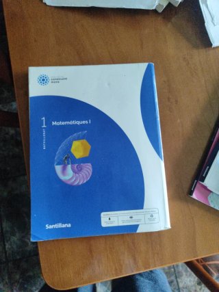 Libro 1 batxillerat matemáticas I Catalunya