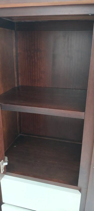Vitrina madera  con cajones