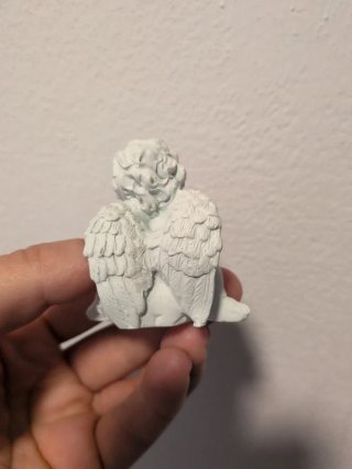 Angelo decorativo in gesso