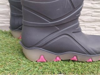 Botas de agua rosas Made in Italy talla 30.