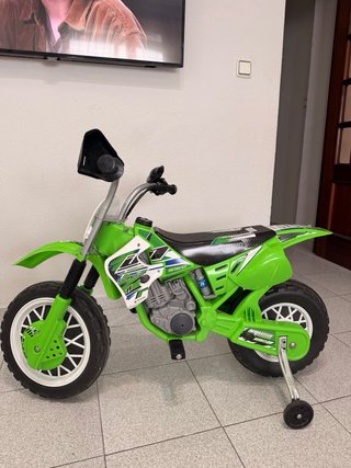 Moto Eléctrica Infantil Motocross Verde