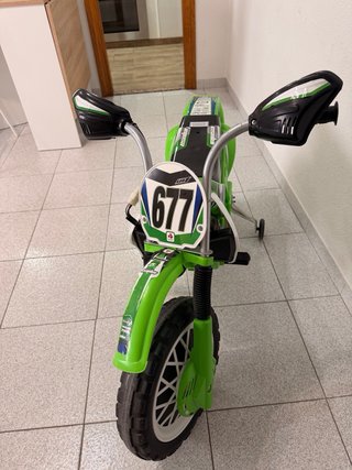 Moto Eléctrica Infantil Motocross Verde