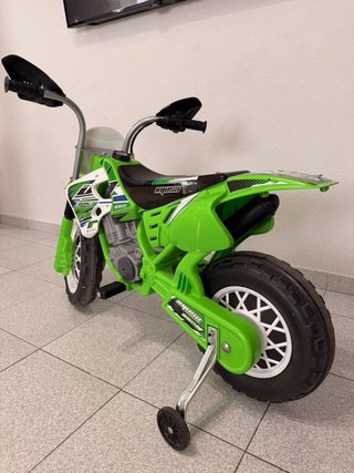 Moto Eléctrica Infantil Motocross Verde