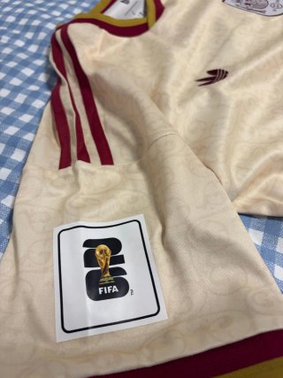 Camiseta España Mundial Adidas Beige Talla M