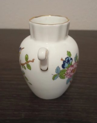 HERMOSO JARRÓN PEQUEÑO DE PORCELANA FINA, AYNSLEY