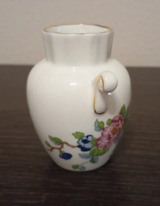 HERMOSO JARRÓN PEQUEÑO DE PORCELANA FINA, AYNSLEY