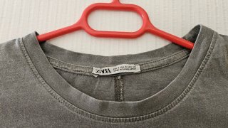 Vestido camiseta ZARA talla única verde oliva