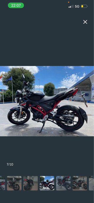 Macbor Shifter MC1 125 Naked Negra/Roja