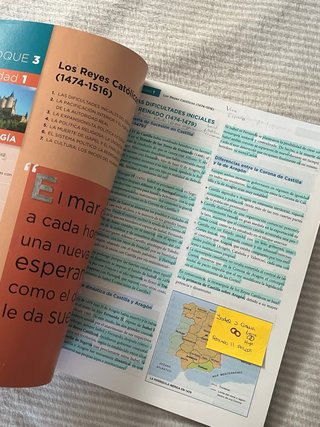 Libro de texto 2o Bachillerato, Historia de España