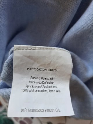 Jersey Purificación García Azul Talla L